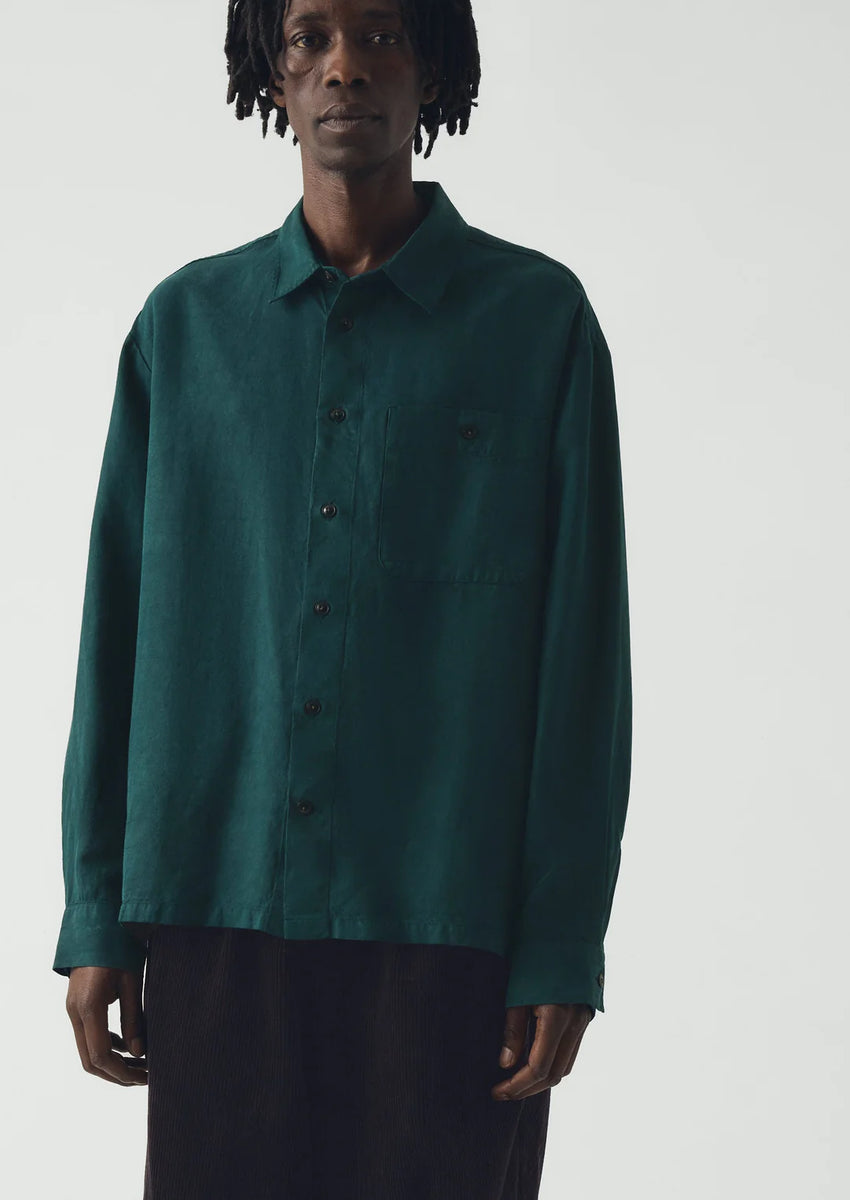 レディース エリオポール LINEN BREND HERRINGBONE SHIRT JK
