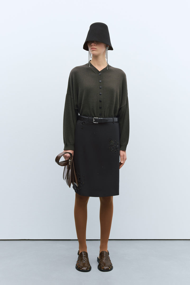 EMBELLISHED TAILORING SKIRT – MONTY