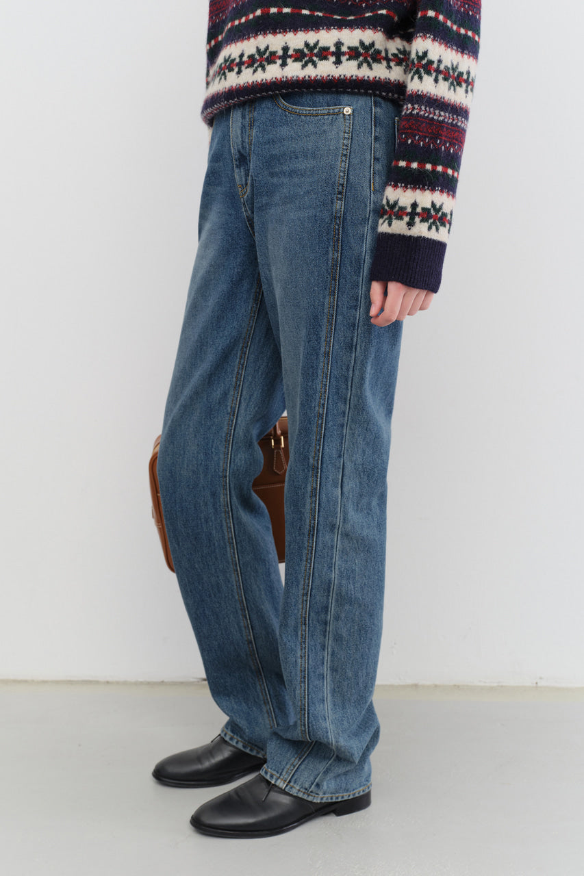 LINEAR STRAIGHT JEANS