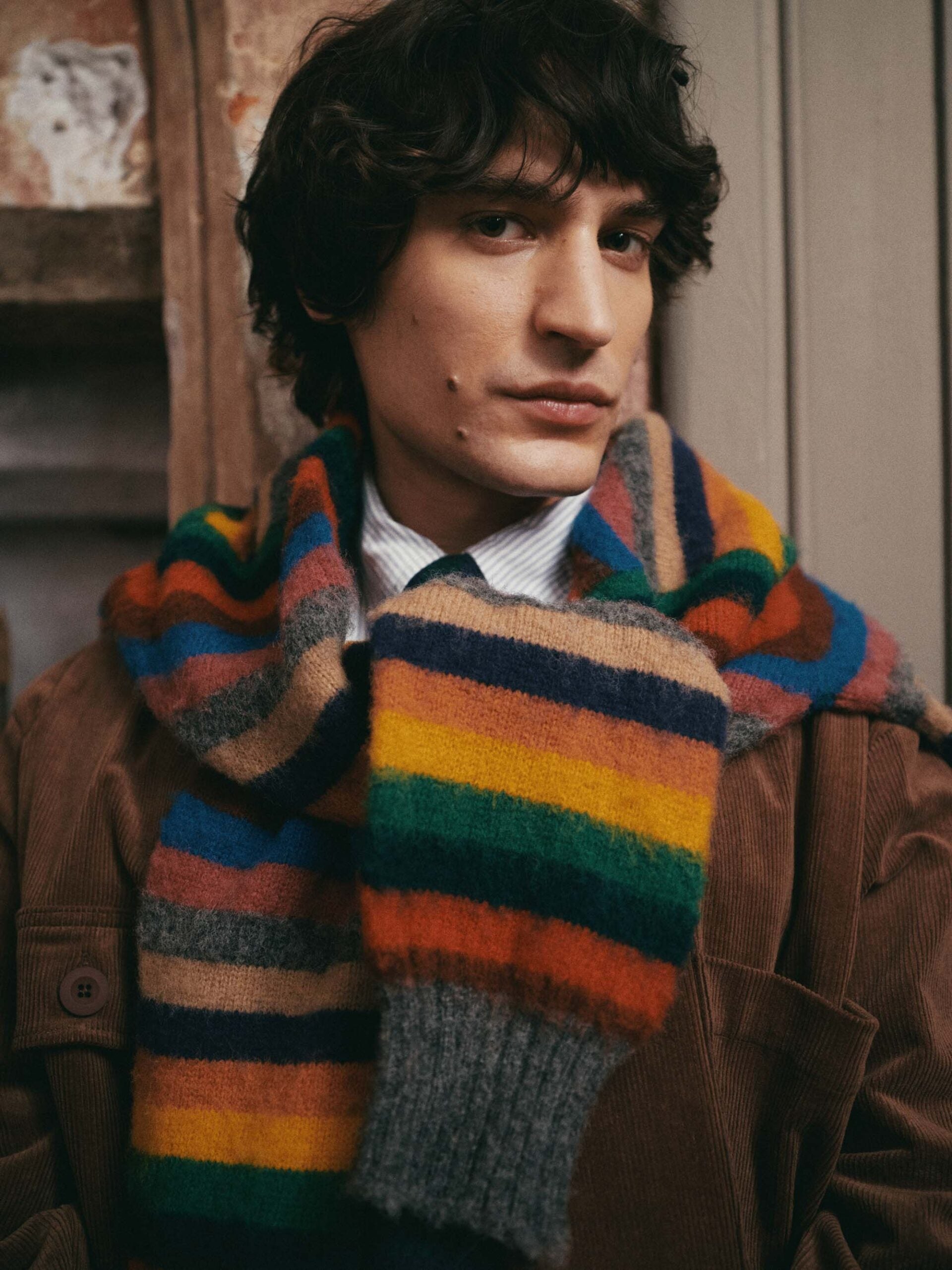 SHAGGY BEAR STRIPE SWEATER