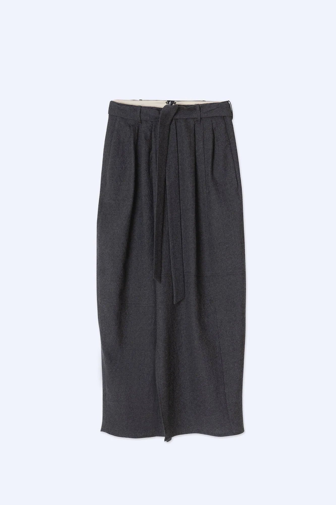 WOOL PLEATED SKIRT