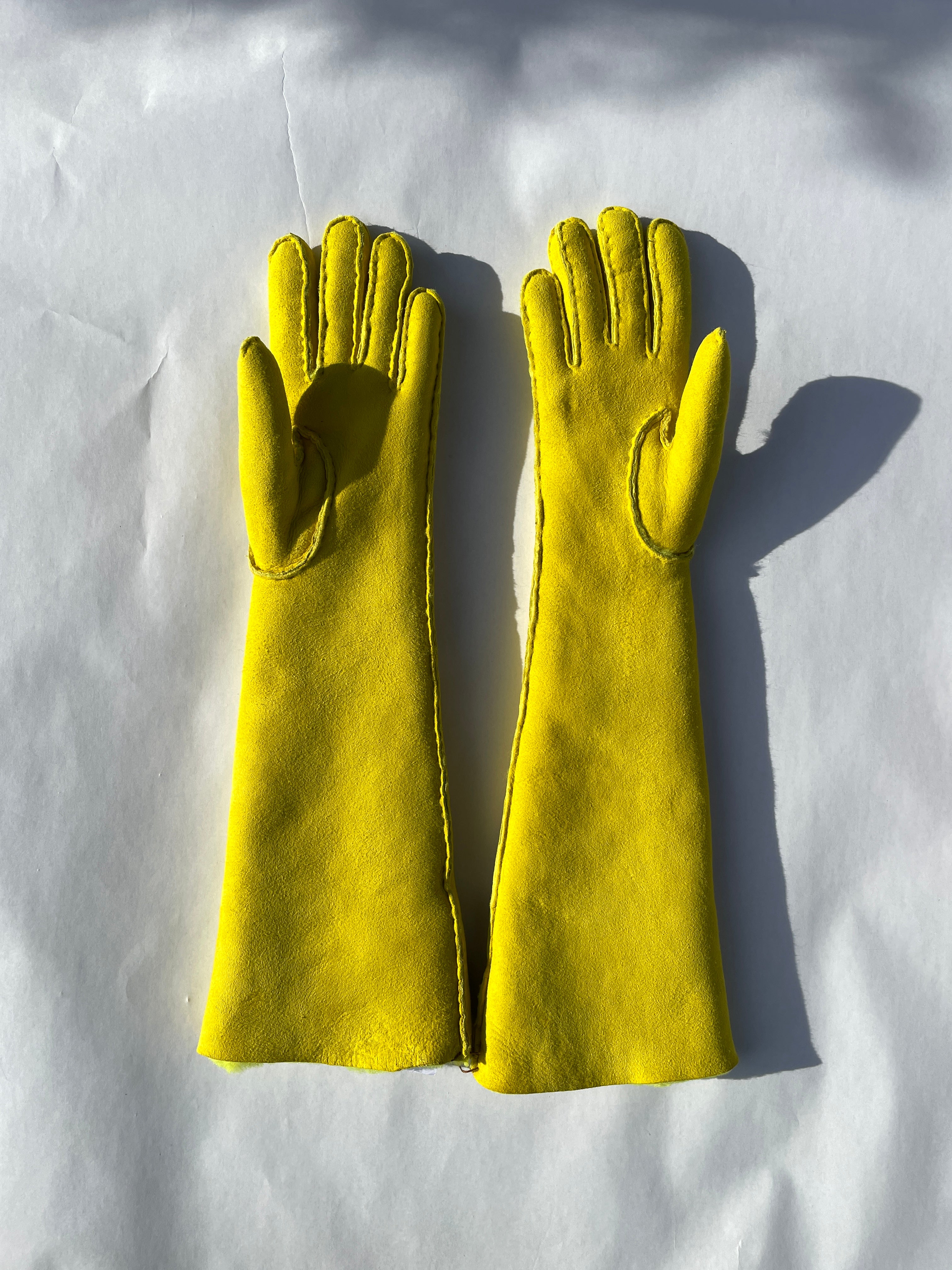 LONG SHEARLING GLOVES