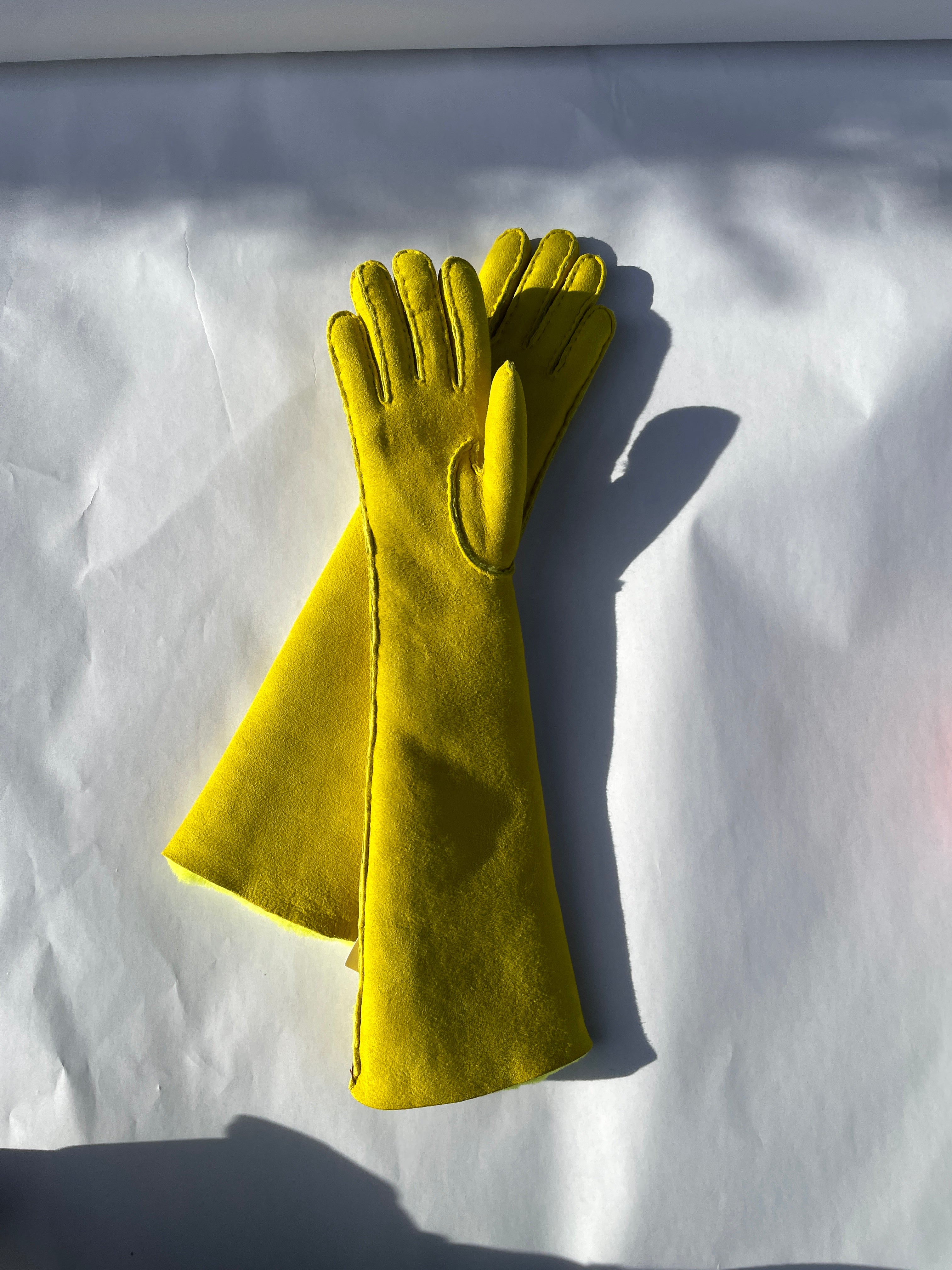 LONG SHEARLING GLOVES