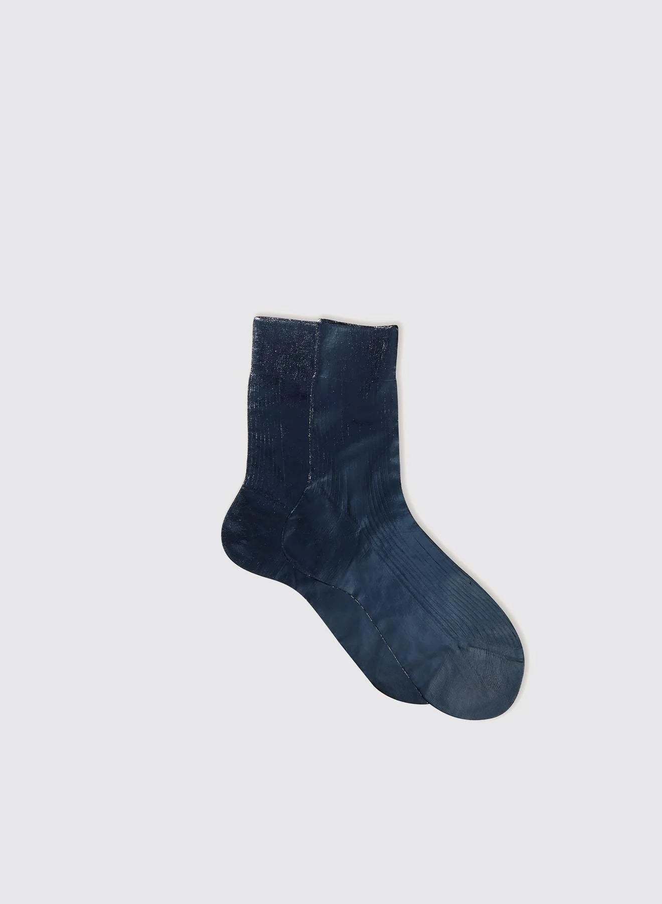 LAMINATED RIBBED SOCK