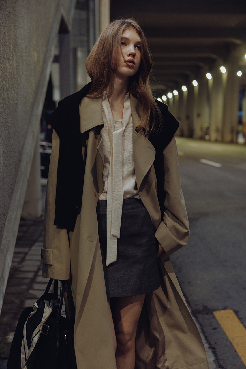 UNISEX OVERSIZED TRENCH COAT