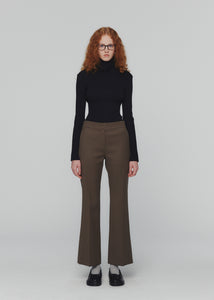 STRAIGHT FIT WOOL PANTS