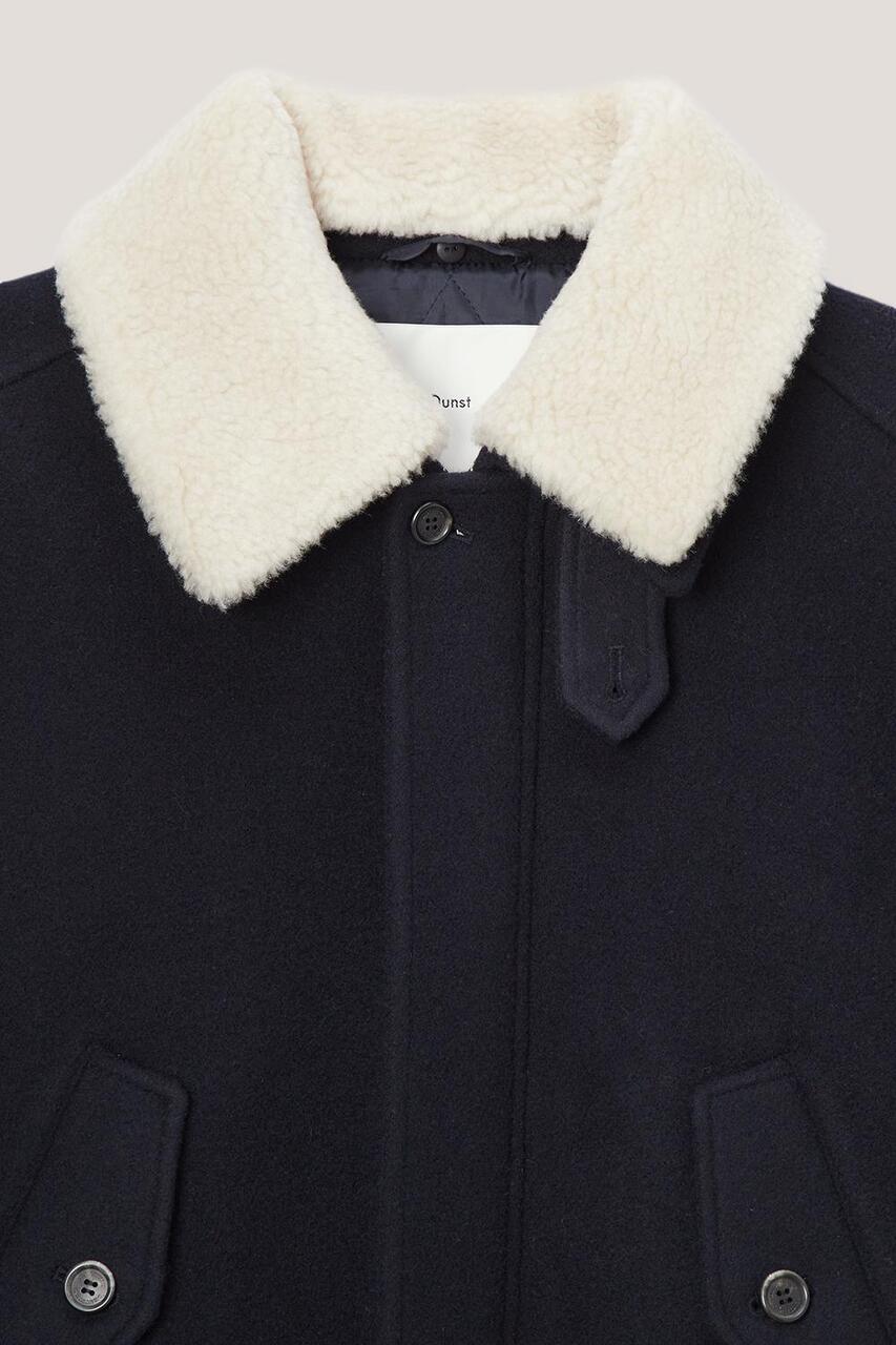 FUR COLLAR BLOUSON JACKET