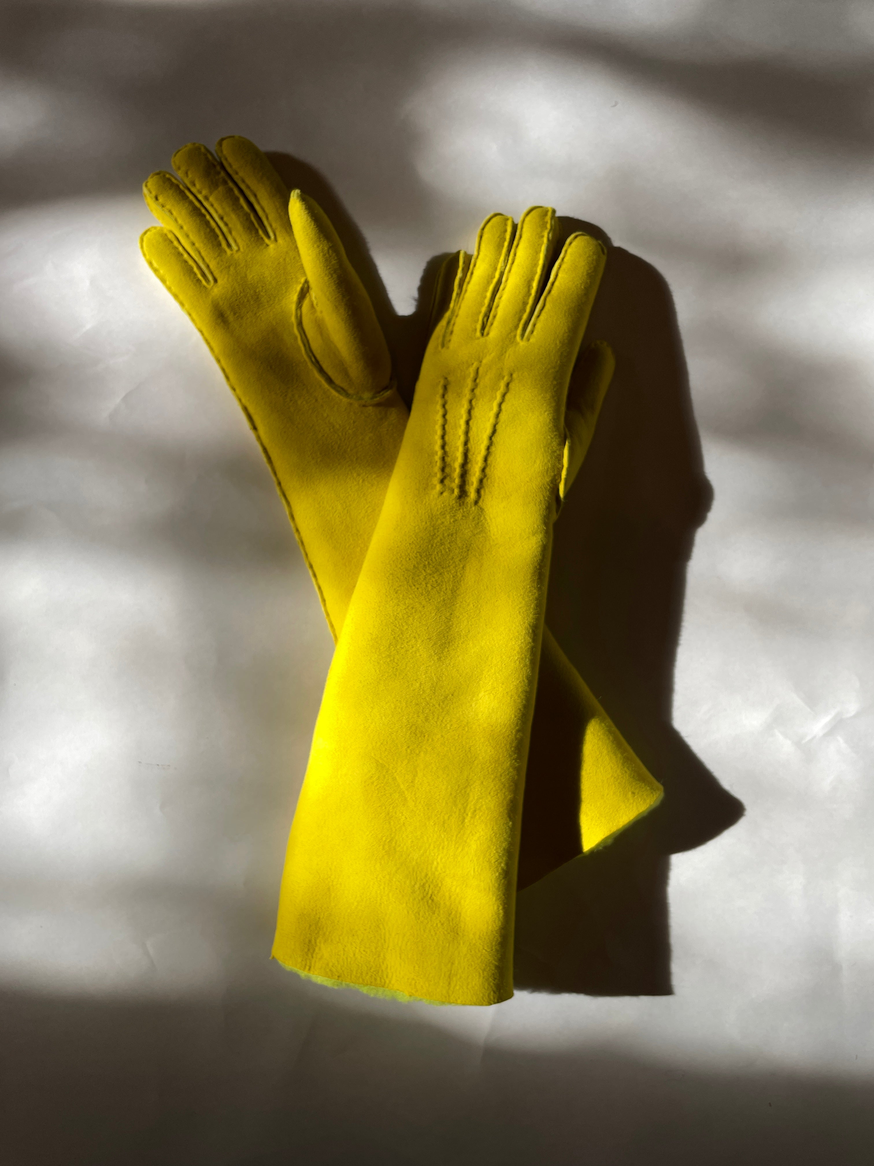 LONG SHEARLING GLOVES