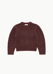 MIX BOUCLE CROP KNIT