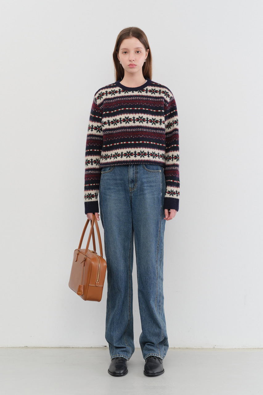 LINEAR STRAIGHT JEANS