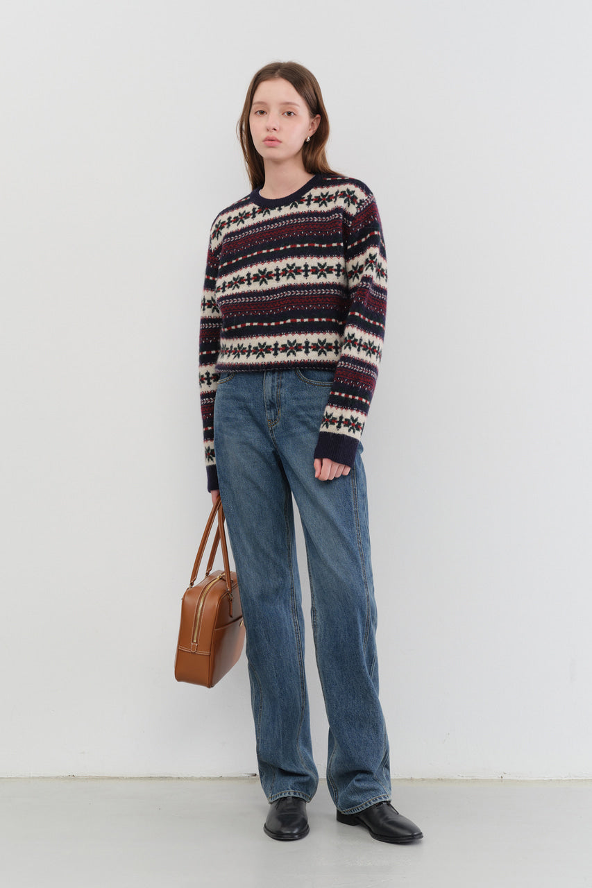LINEAR STRAIGHT JEANS