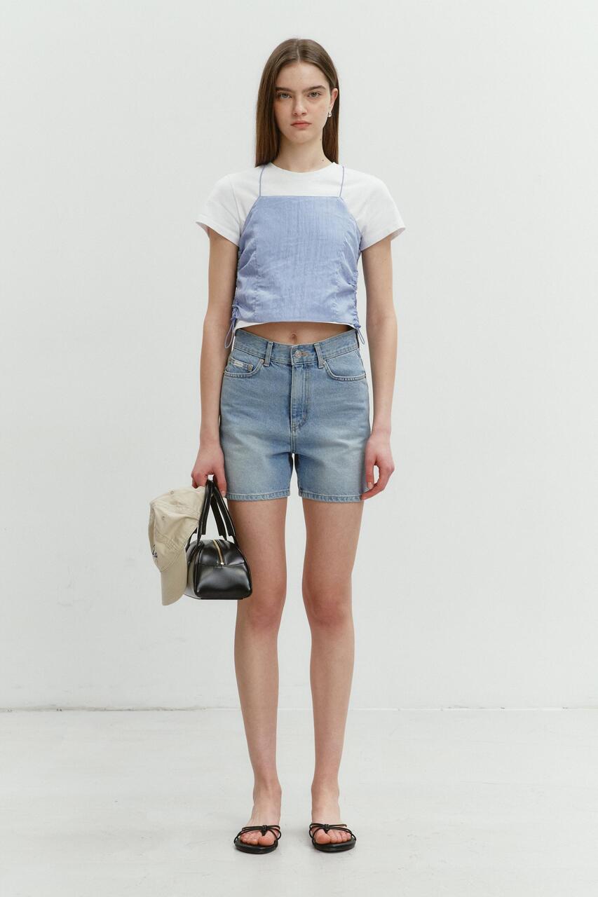 WOVEN STRING TOP