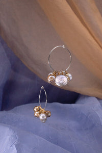 7th PEARL HOOP EARRINGS