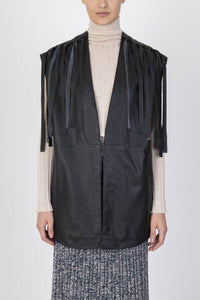 LEATHER GILET