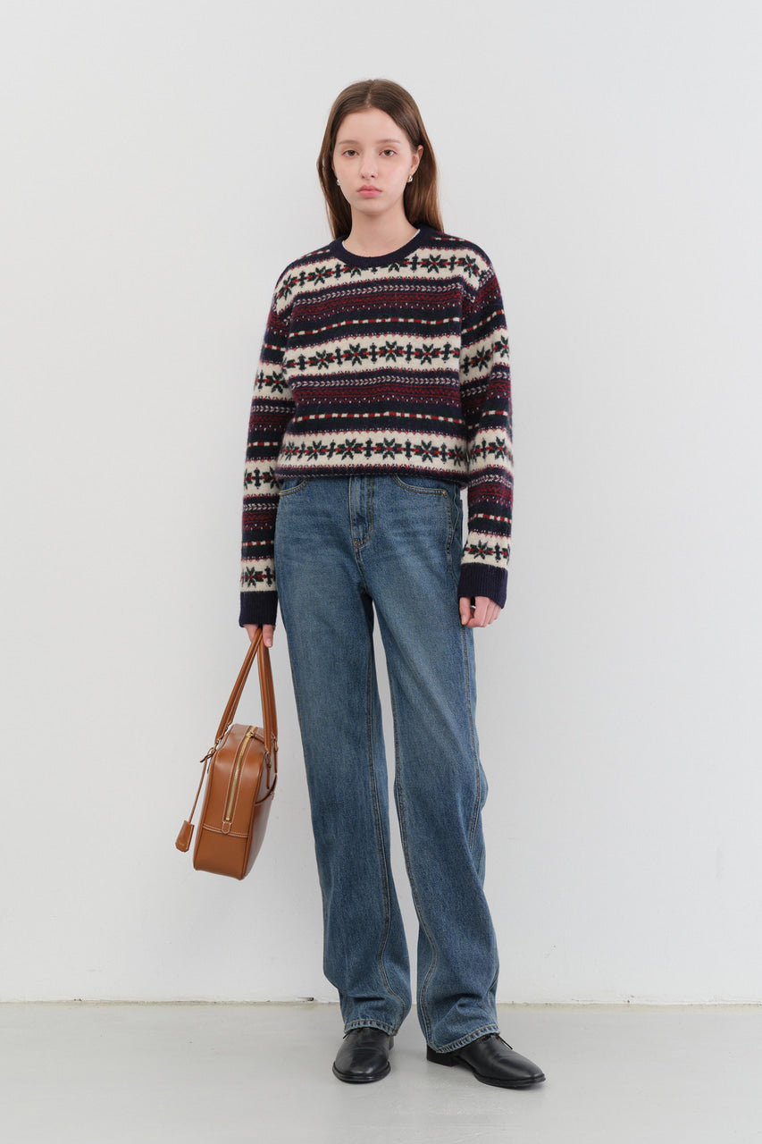 LINEAR STRAIGHT JEANS