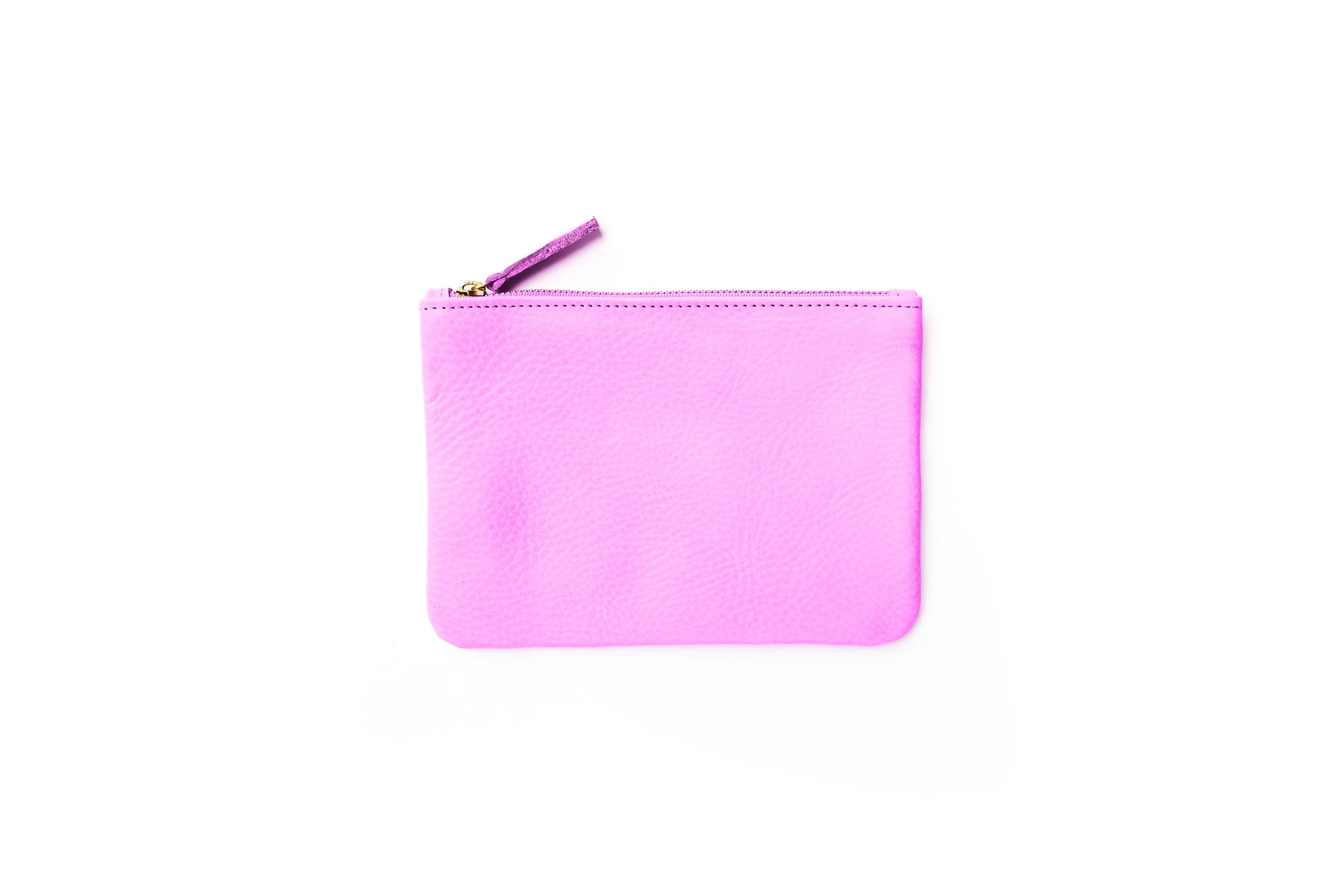 LEATHER ZIPPER POUCH