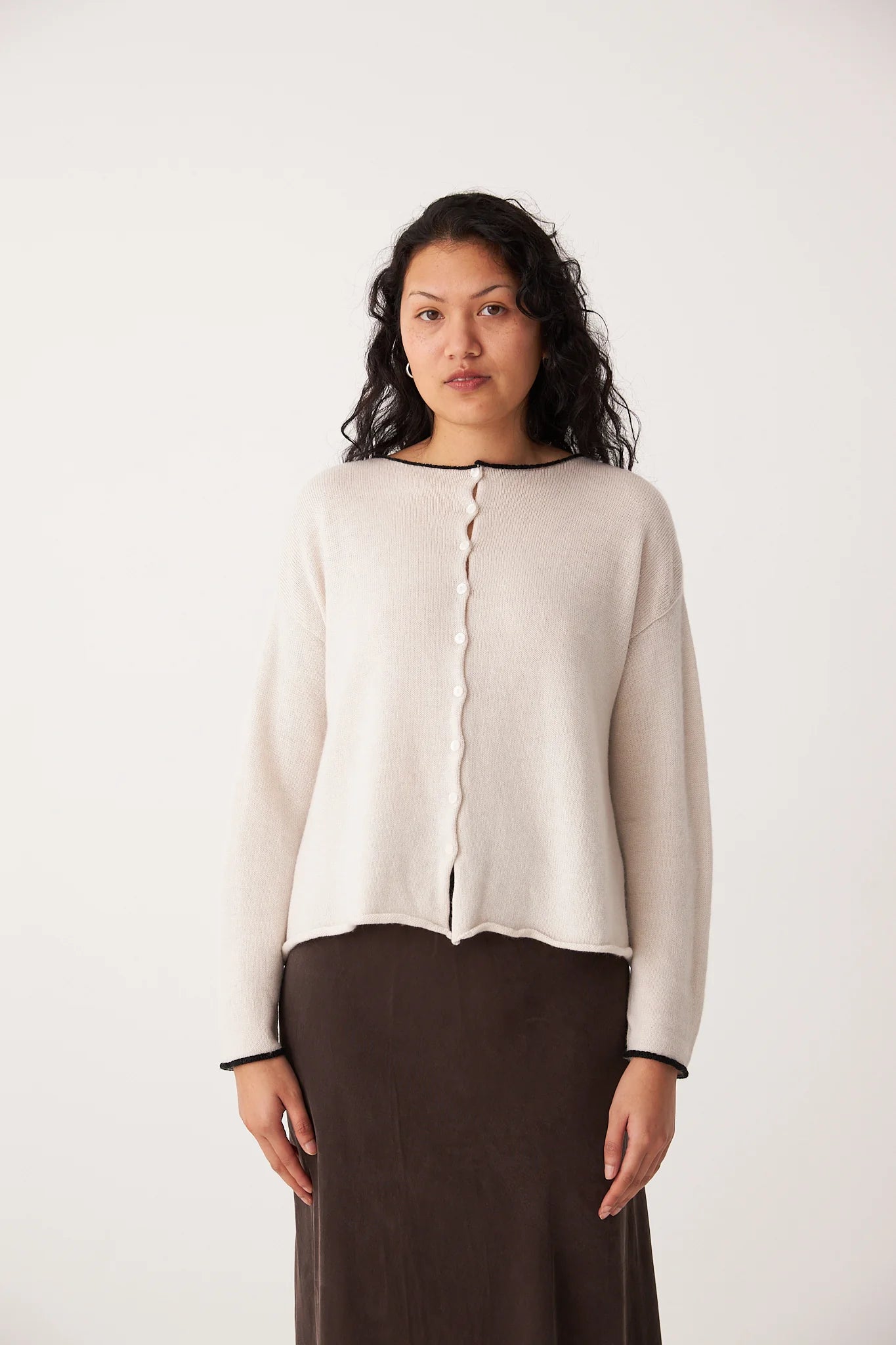 DOLL'S TRIMMED CARDIGAN