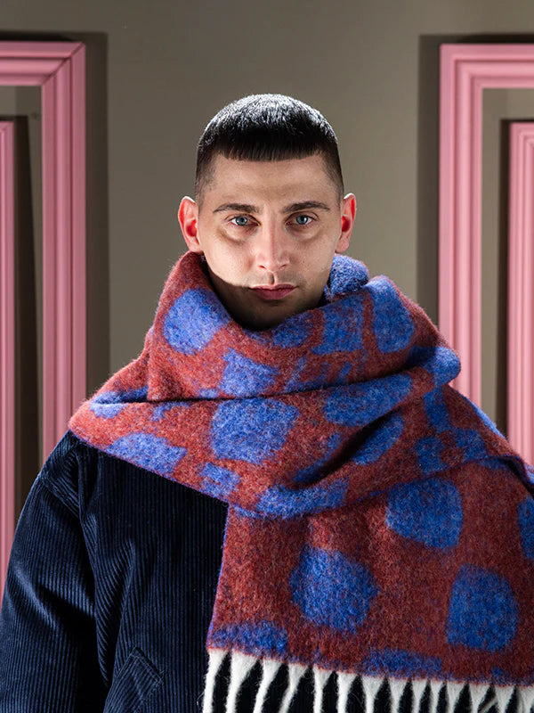 CHESS WOOL SCARF