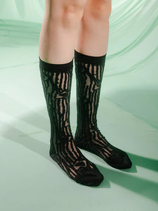 DAFFODILS TRANSPARENT SOCKS