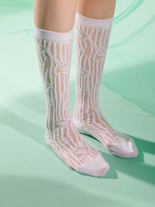 DAFFODILS TRANSPARENT SOCKS