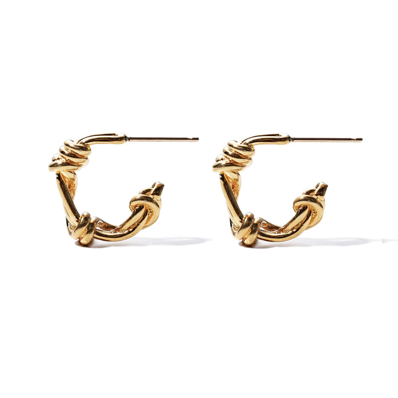 GOLD GORDIAN KNOT EARRINGS