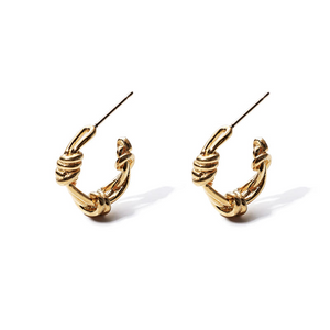 GOLD GORDIAN KNOT EARRINGS