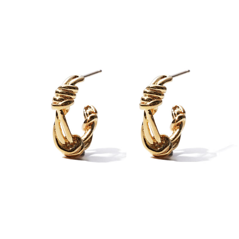 GOLD GORDIAN KNOT EARRINGS