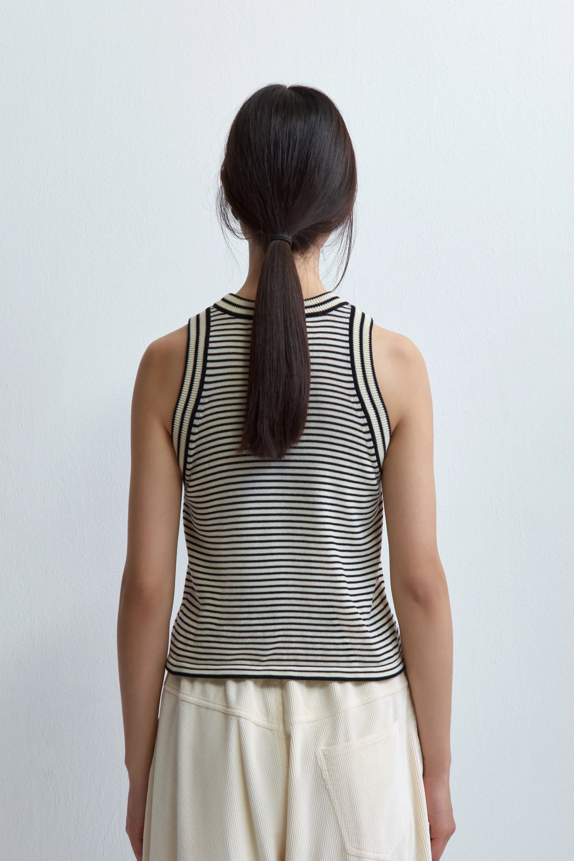 COTTON STRIPED TANK TOP