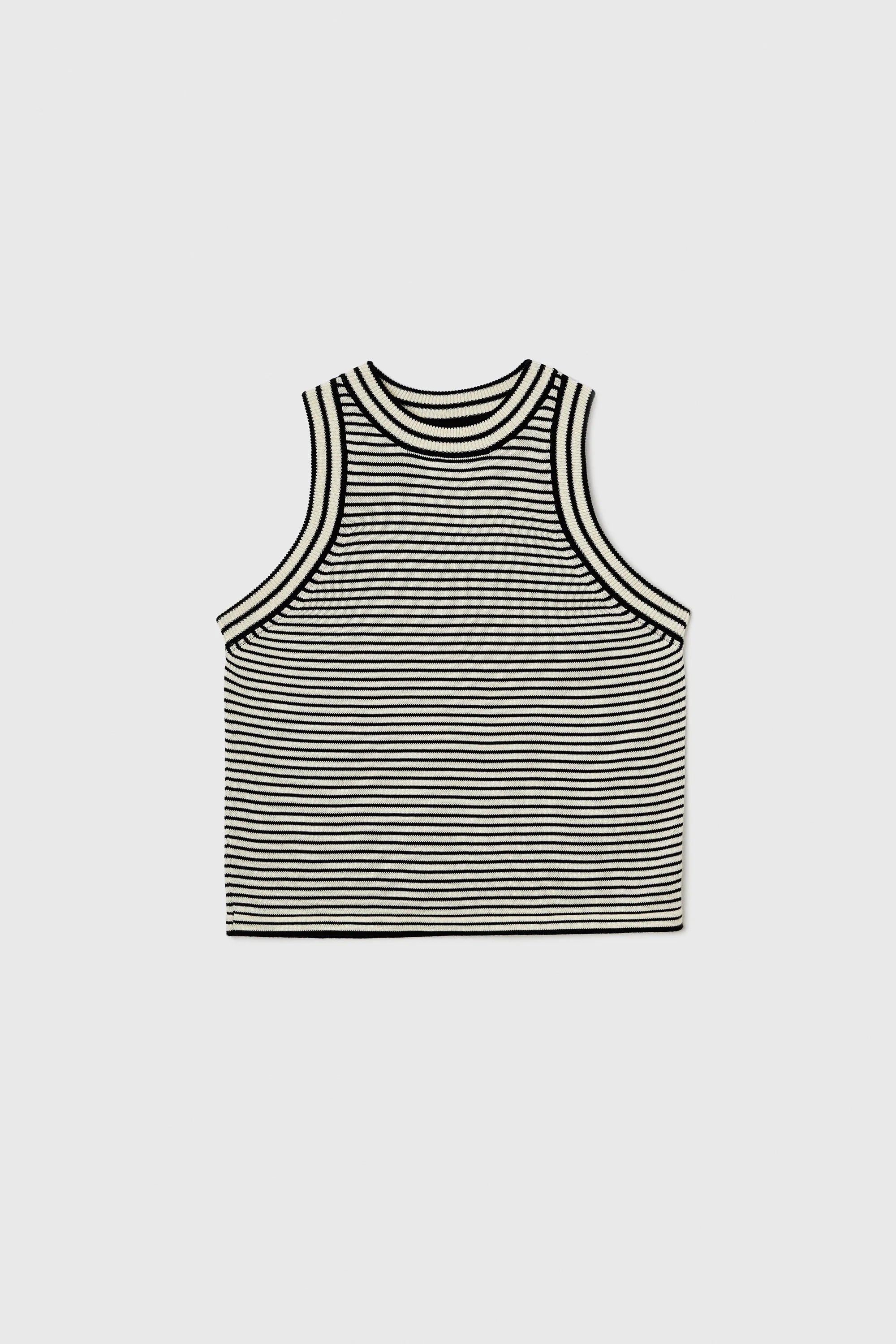 COTTON STRIPED TANK TOP