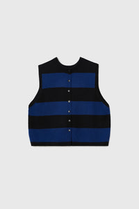 MERINO WOOL STRIPED WAISTCOAT