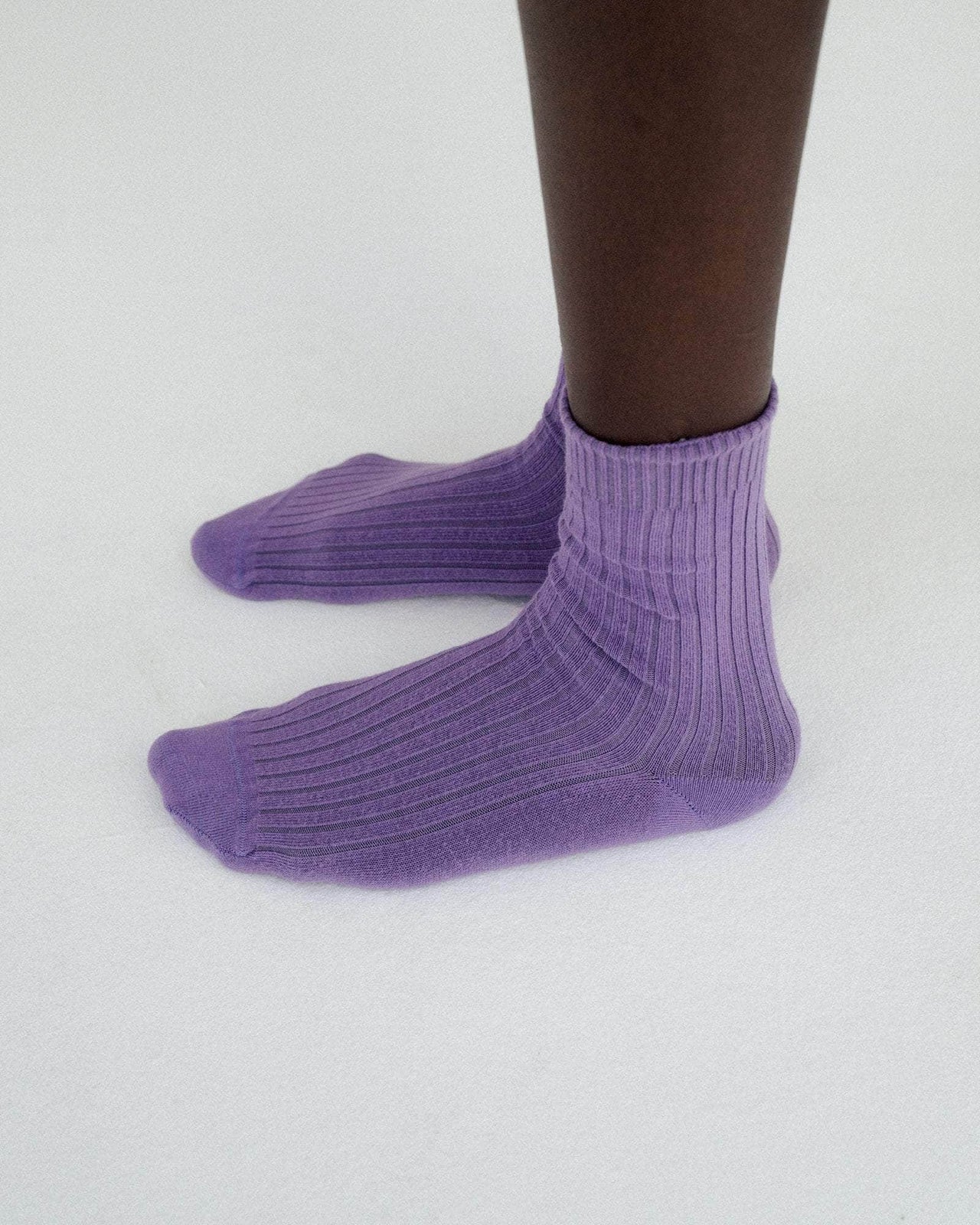 RIB OVERANKLE SOCKS