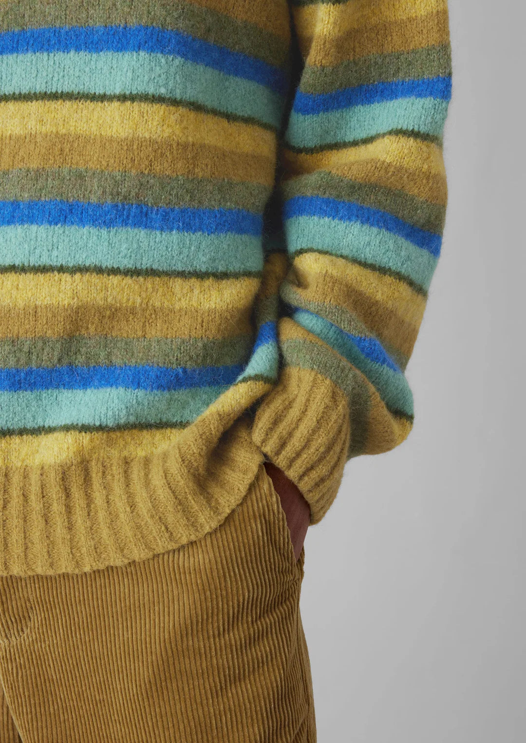 BRUSHED STRIPE SWEATER