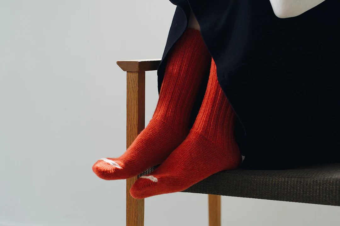 WOOL RIBBED SOCKS