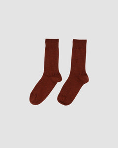 RIB OVERANKLE SOCKS