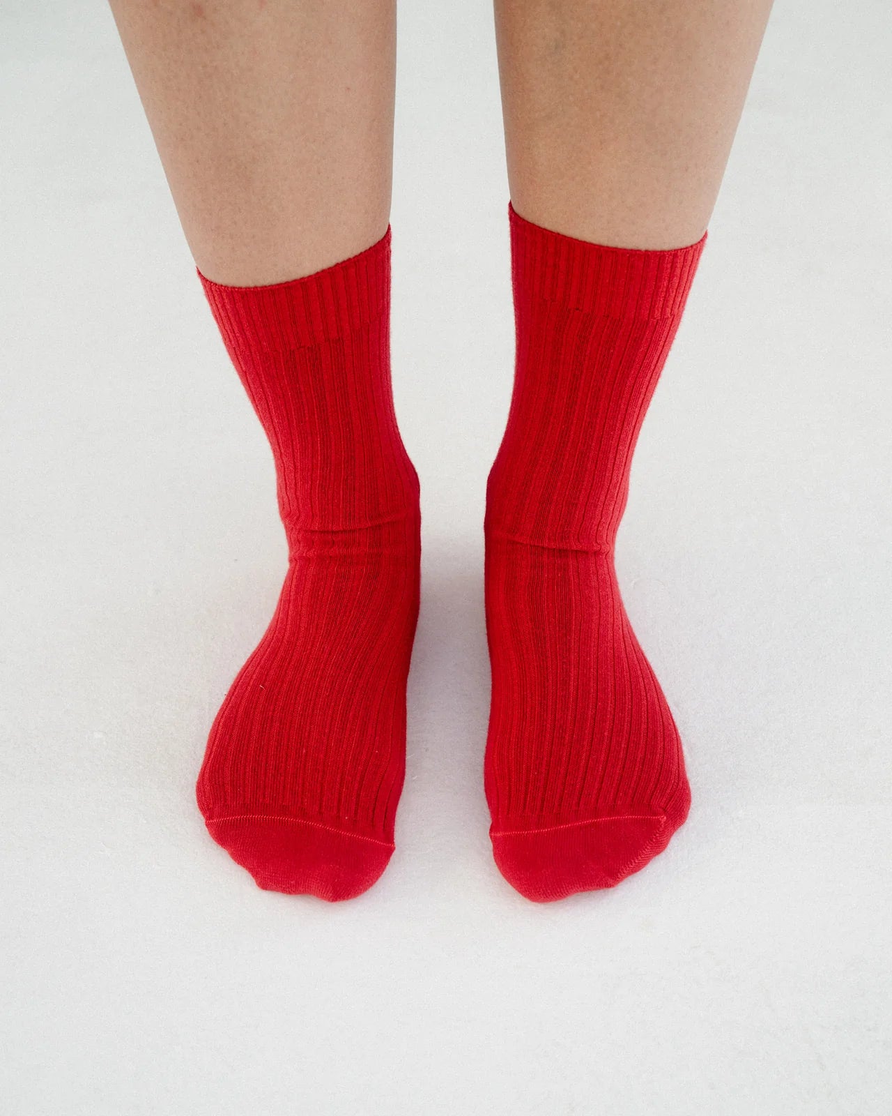 RIB OVERANKLE SOCKS