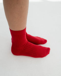 RIB OVERANKLE SOCKS