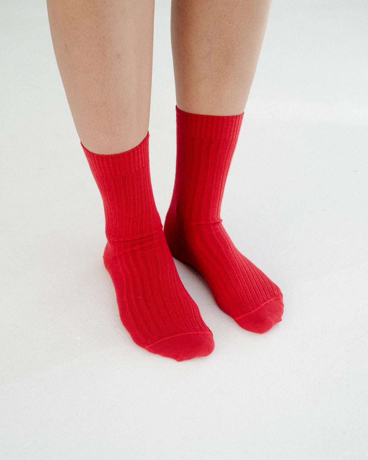 RIB OVERANKLE SOCKS