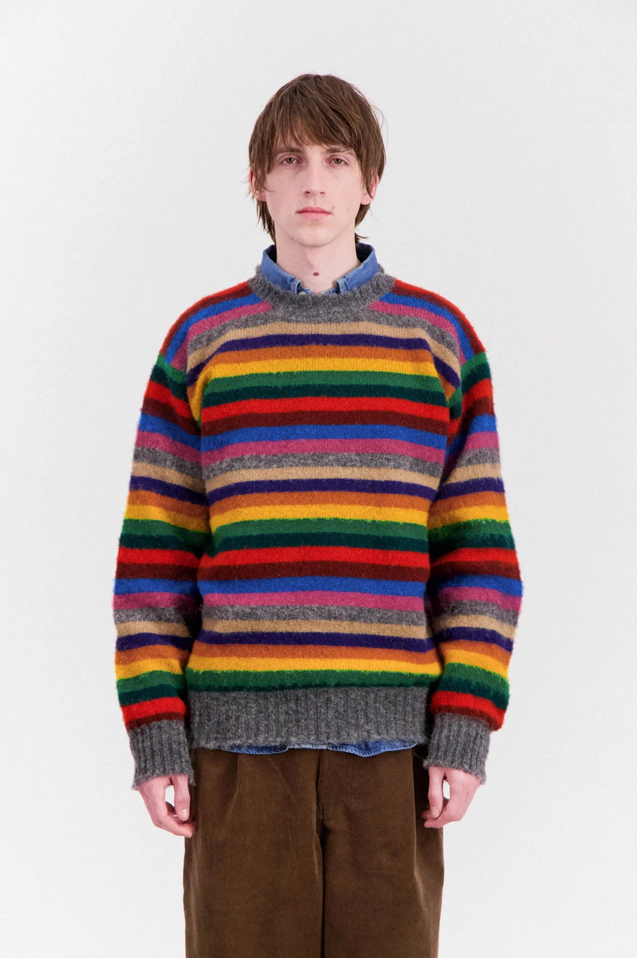 SHAGGY BEAR STRIPE SWEATER