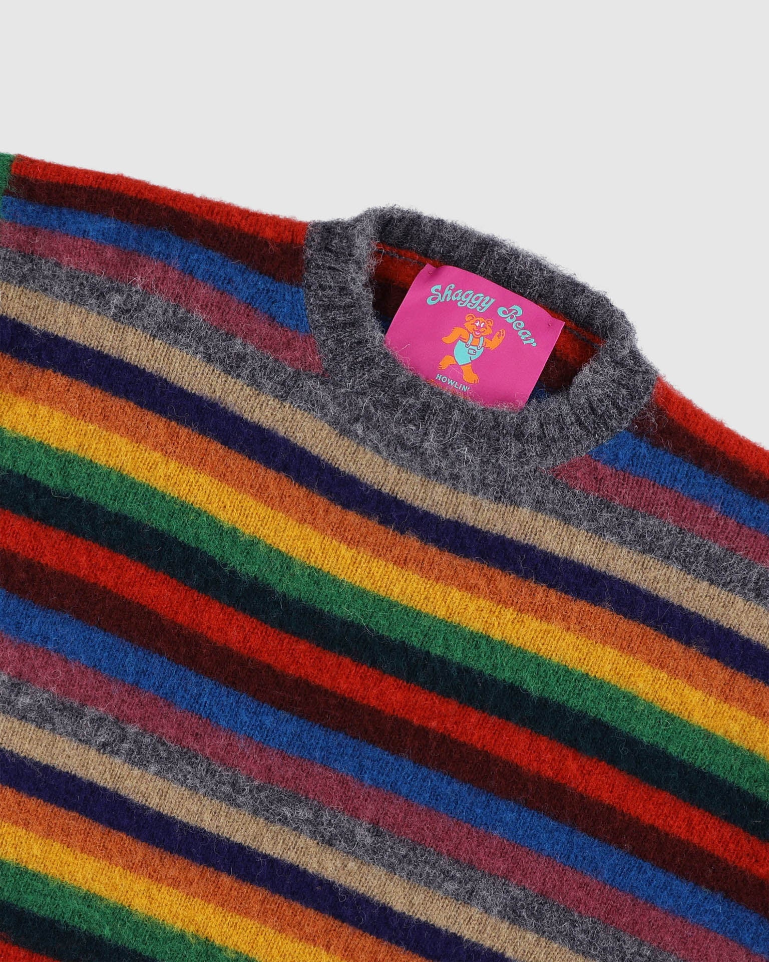 SHAGGY BEAR STRIPE SWEATER