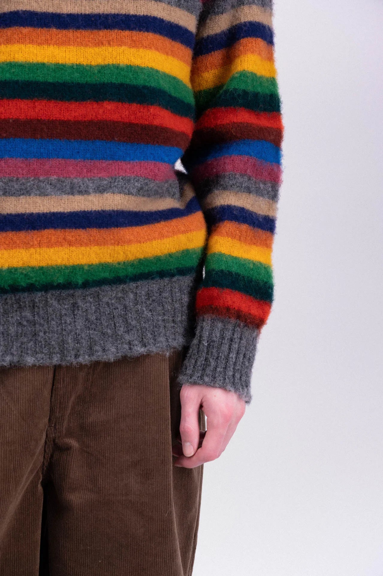 SHAGGY BEAR STRIPE SWEATER