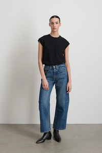 B SIDES SLIM LASSO JEAN