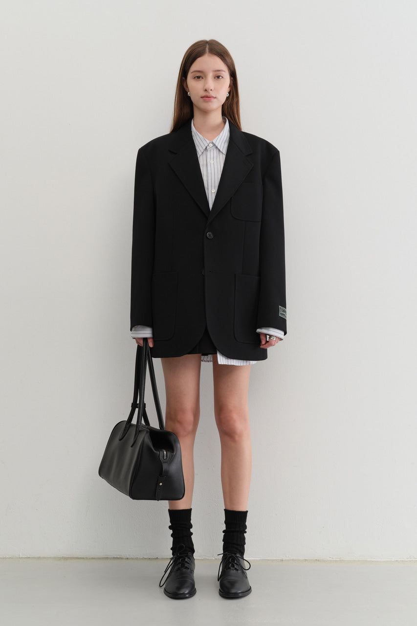 UNISEX OVERSIZED WOOL BLAZER