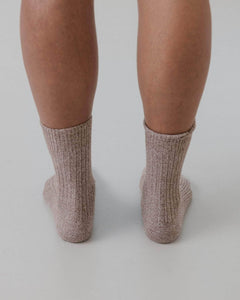 RIB OVERANKLE SOCKS