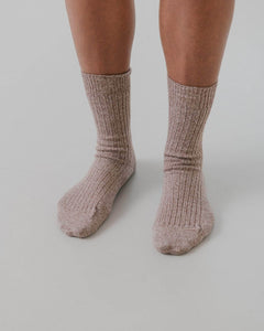 RIB OVERANKLE SOCKS