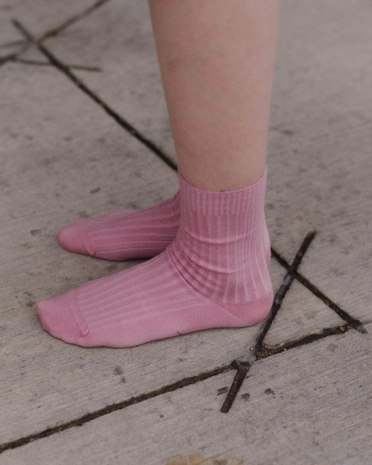 RIB OVERANKLE SOCKS