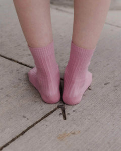 RIB OVERANKLE SOCKS