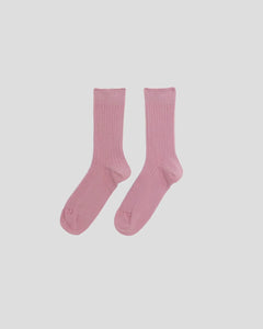 RIB OVERANKLE SOCKS