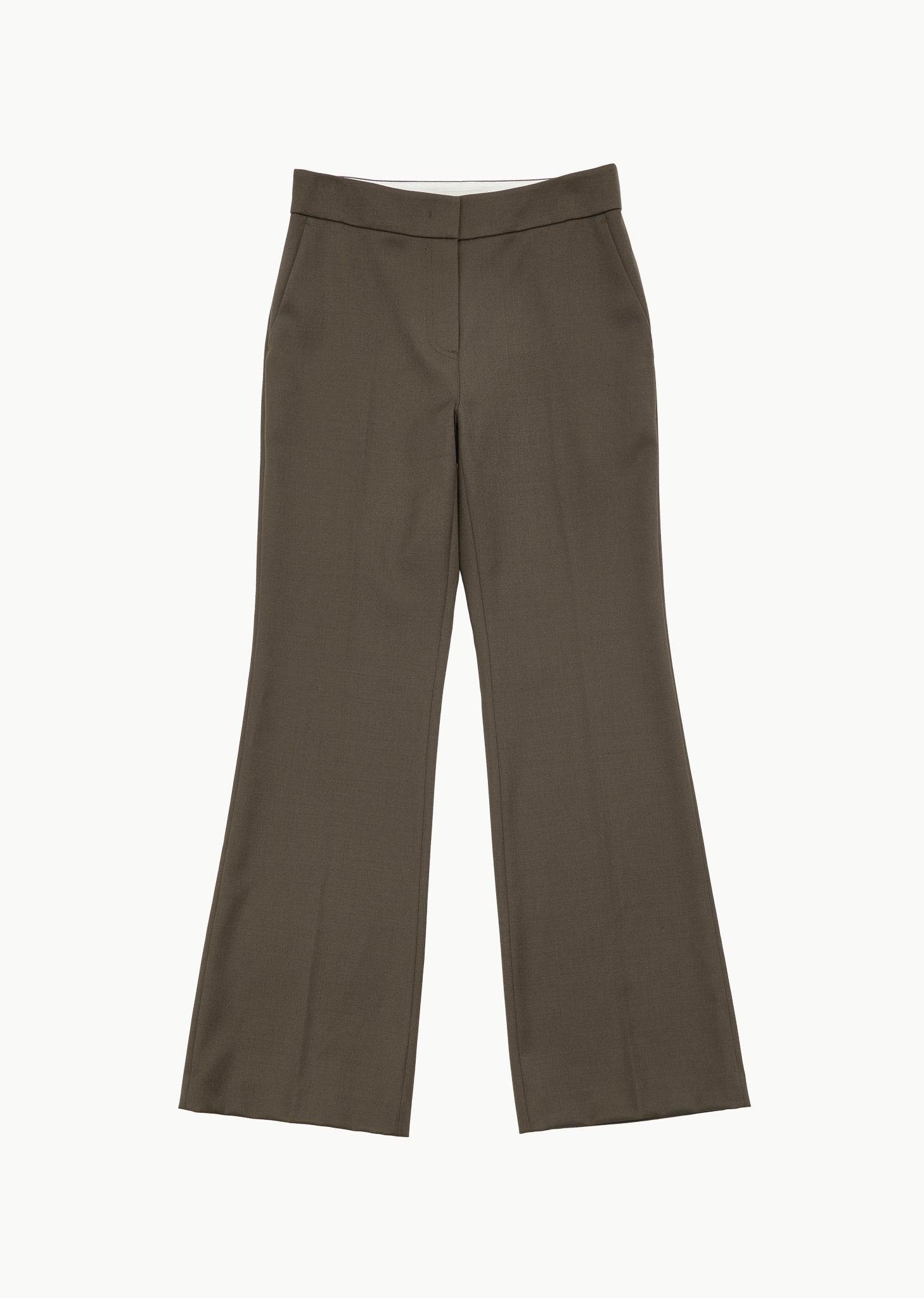 STRAIGHT FIT WOOL PANTS