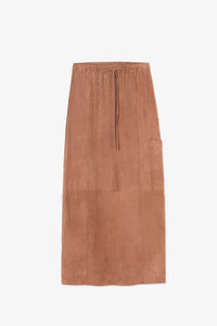 LONG SUEDE SKIRT