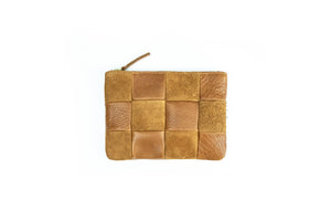 PATCHWORK LEATHER POUCH